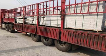 吉林省 白麻荔枝面外墙干挂，工厂装车日常