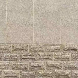 吉林省 黄金麻自然面蘑菇石配荔枝面干挂