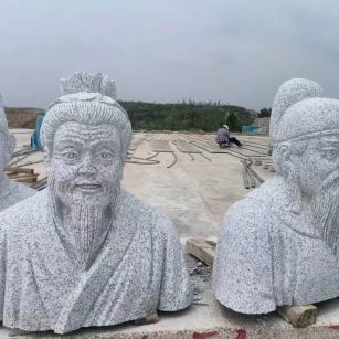 吉林省 白麻花岗岩石材人物立体雕刻