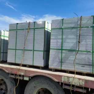 吉林省 芝麻白花岗岩地铺石装车日常