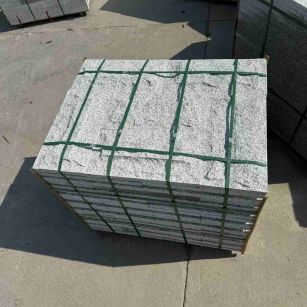 吉林省 白麻花岗岩石材自然面蘑菇石成品