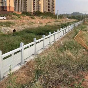吉林省 白麻河道栏杆效果展示图