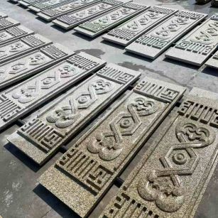 吉林省 黄金麻花岗岩外墙雕刻板