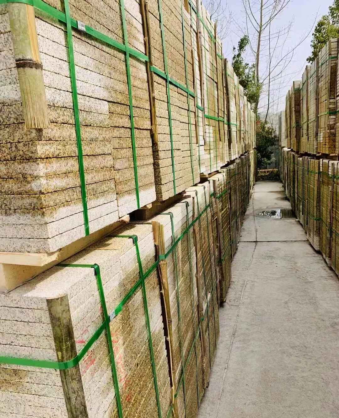 吉林省 黄金麻花岗岩荔枝面地铺石