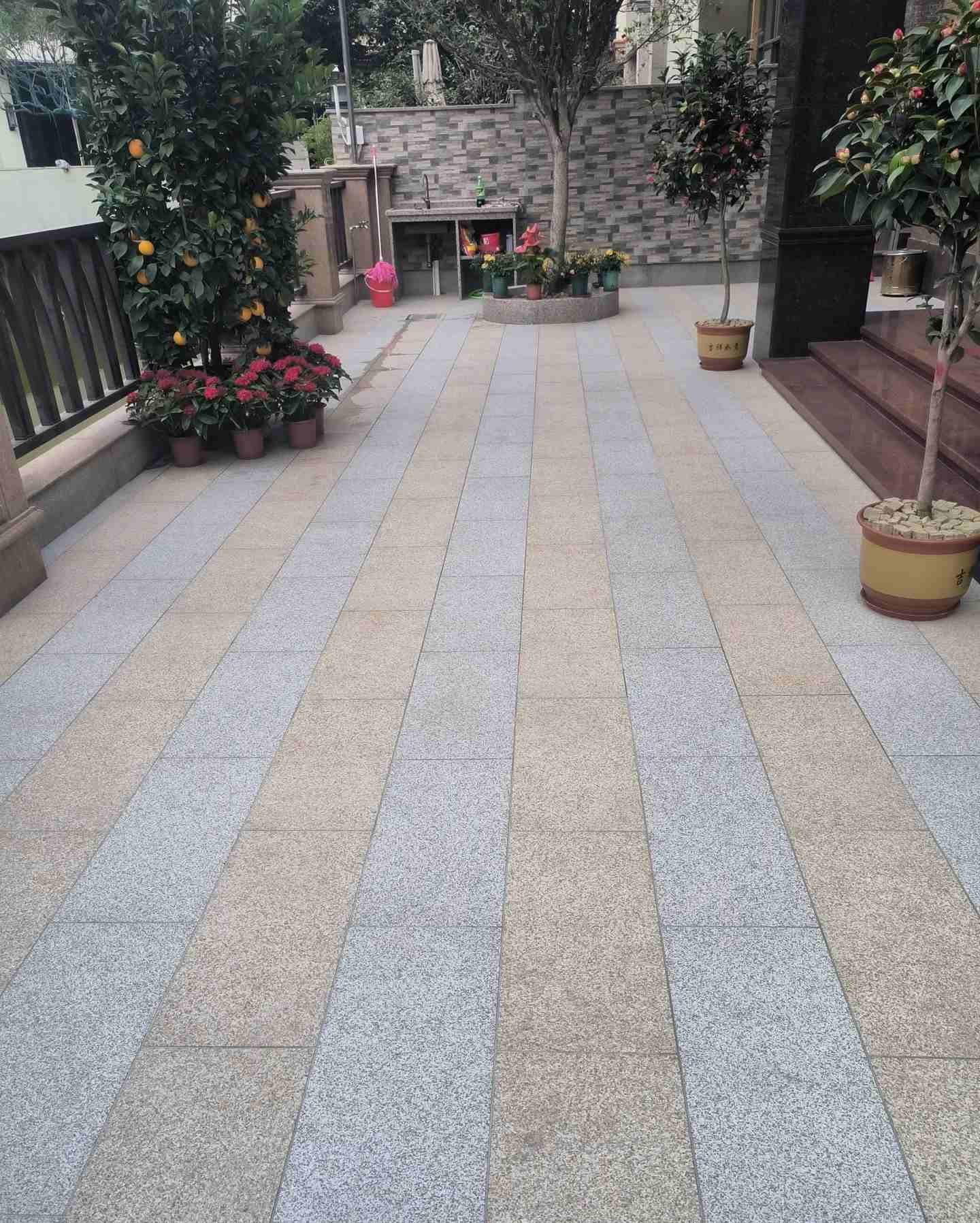 吉林省 黄金麻白麻荔枝面庭院铺装展示