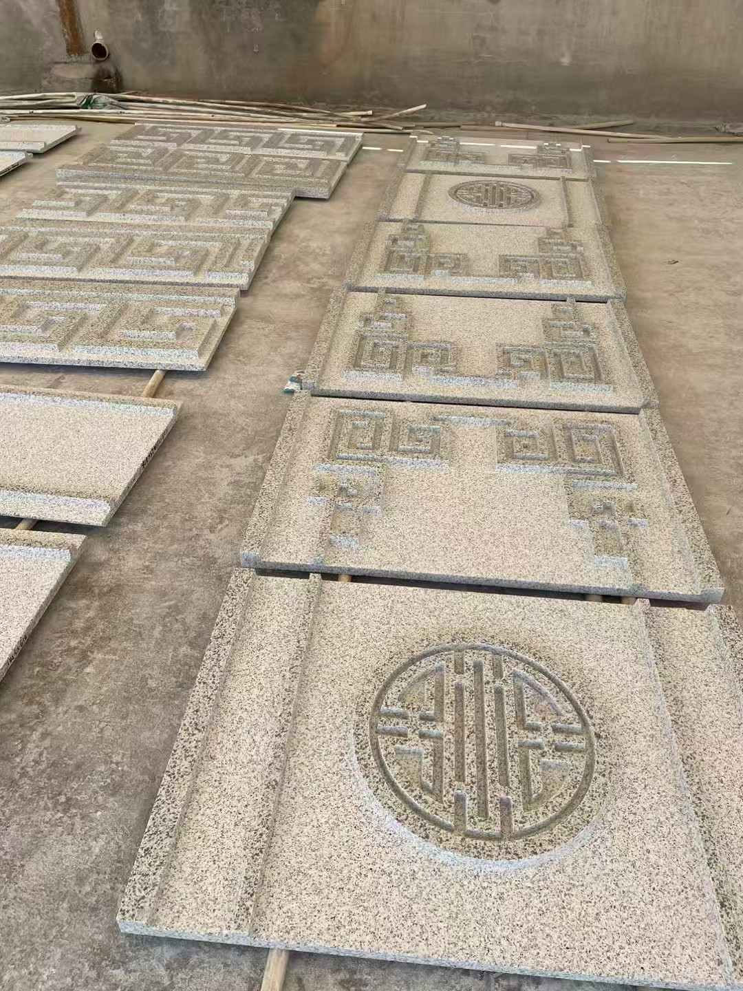 吉林省 白麻花岗岩外墙立面雕刻板