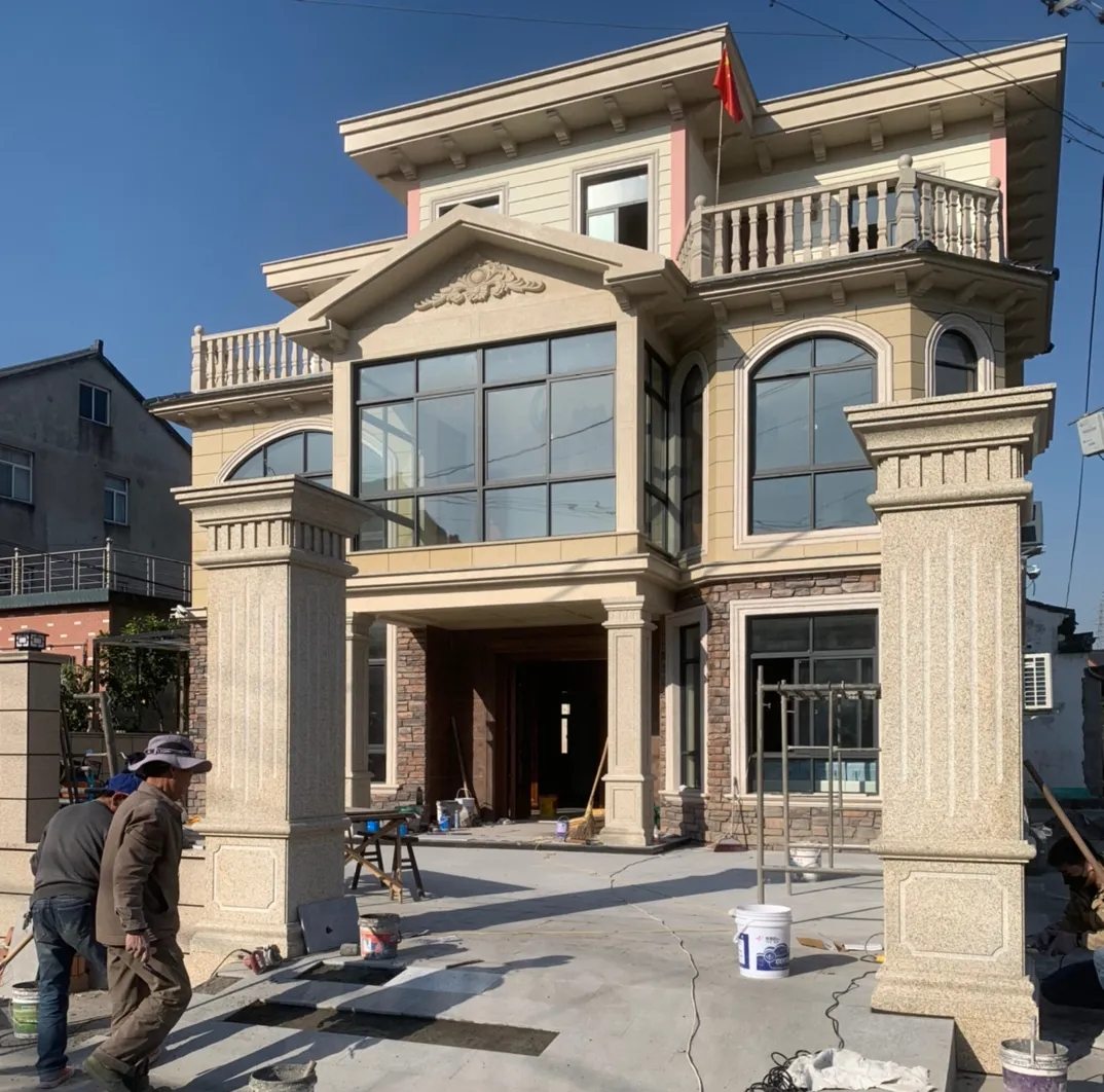 吉林省 黄金麻花岗岩荔枝面别墅外墙干挂私家专属