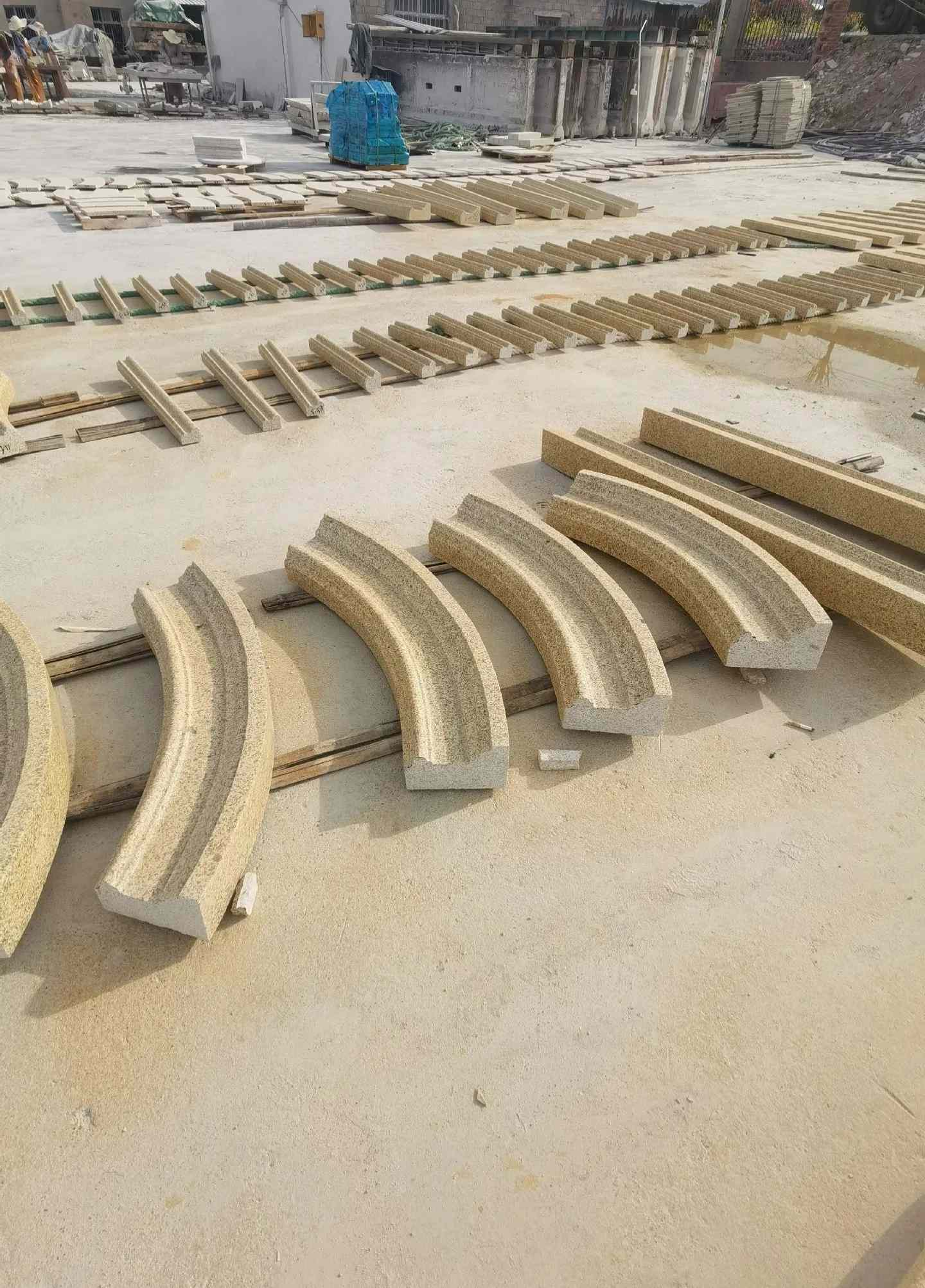 吉林省 黄金麻花岗岩别墅线条